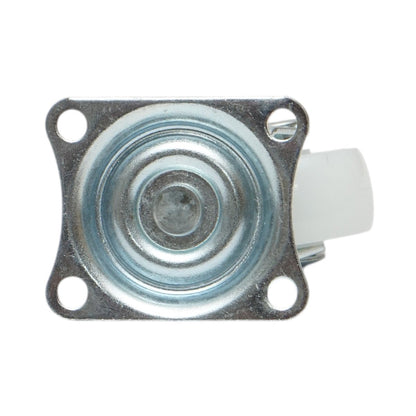 Forgó kerék 25x14mm fék nélkül, fehér polipropilén, acél lemez 39x33mm 10kg