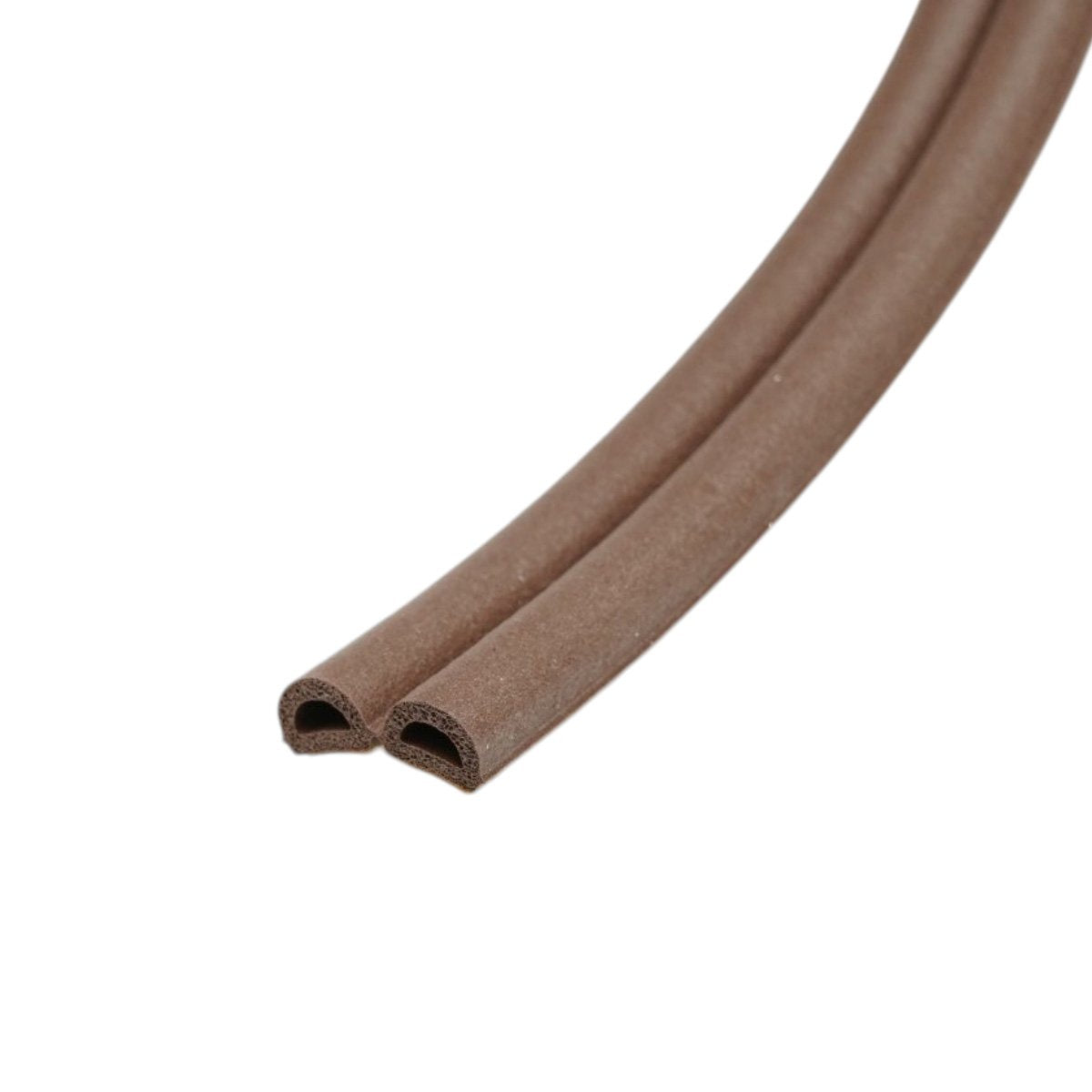 Ajtó- és ablakzáró szalag barna öntapadó 10m, D profil 3-7mm, EPDM HighPower