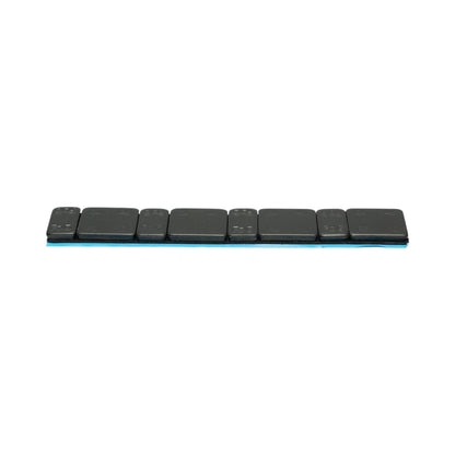 Öntapadós fekete ellensúlyok kerékegyensúlyozáshoz Fe 60g (5gx4 db + 10gx4 db) 100 szalag/doboz
