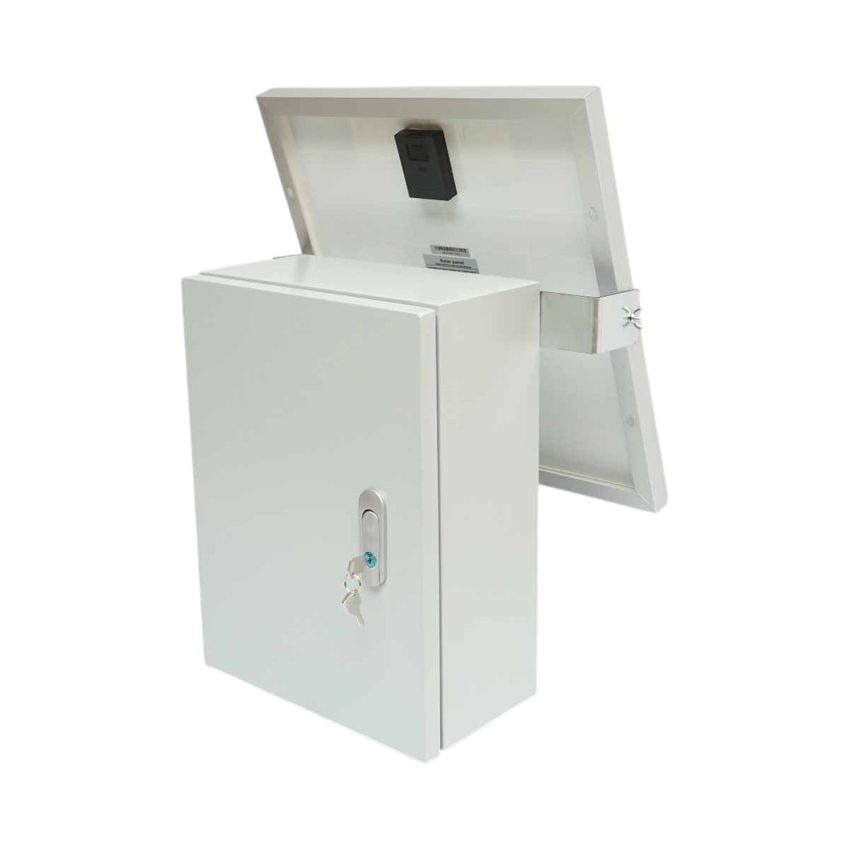 30W napelemes panel fém külső táblával villanykerítés készülékhez és akkumulátorhoz IP65 Breckner Germany