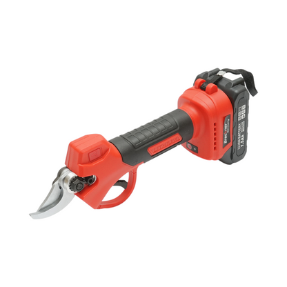 Breckner Germany 36V elektromos kerti olló 2 db 1.5Ah Li-Ion akkumulátorral, 100W, vágási átmérő 0-25mm, biztonsági gomb