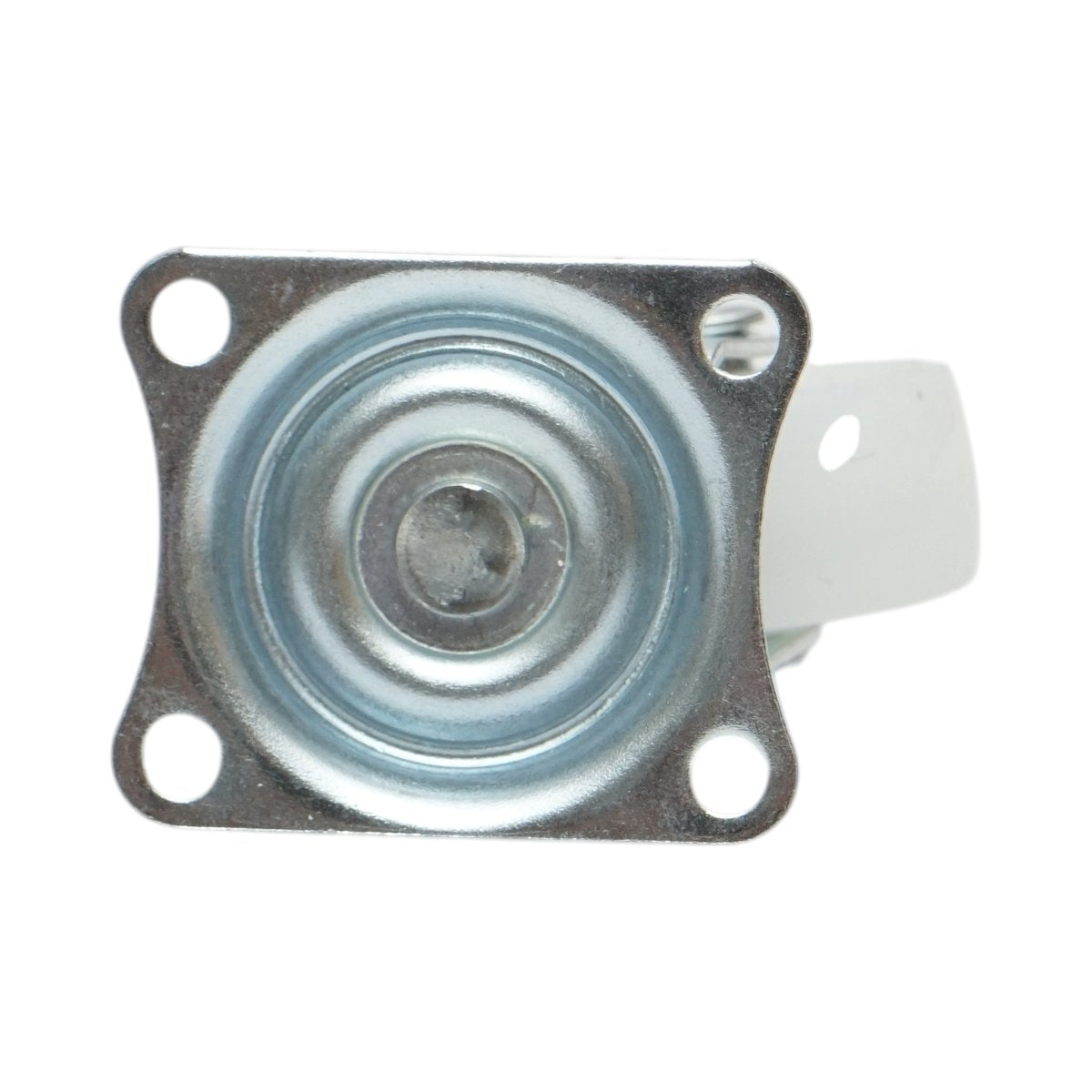 Forgó kerék 30x14mm fék nélkül, fehér polipropilén, acél lemez 39x33mm 15kg