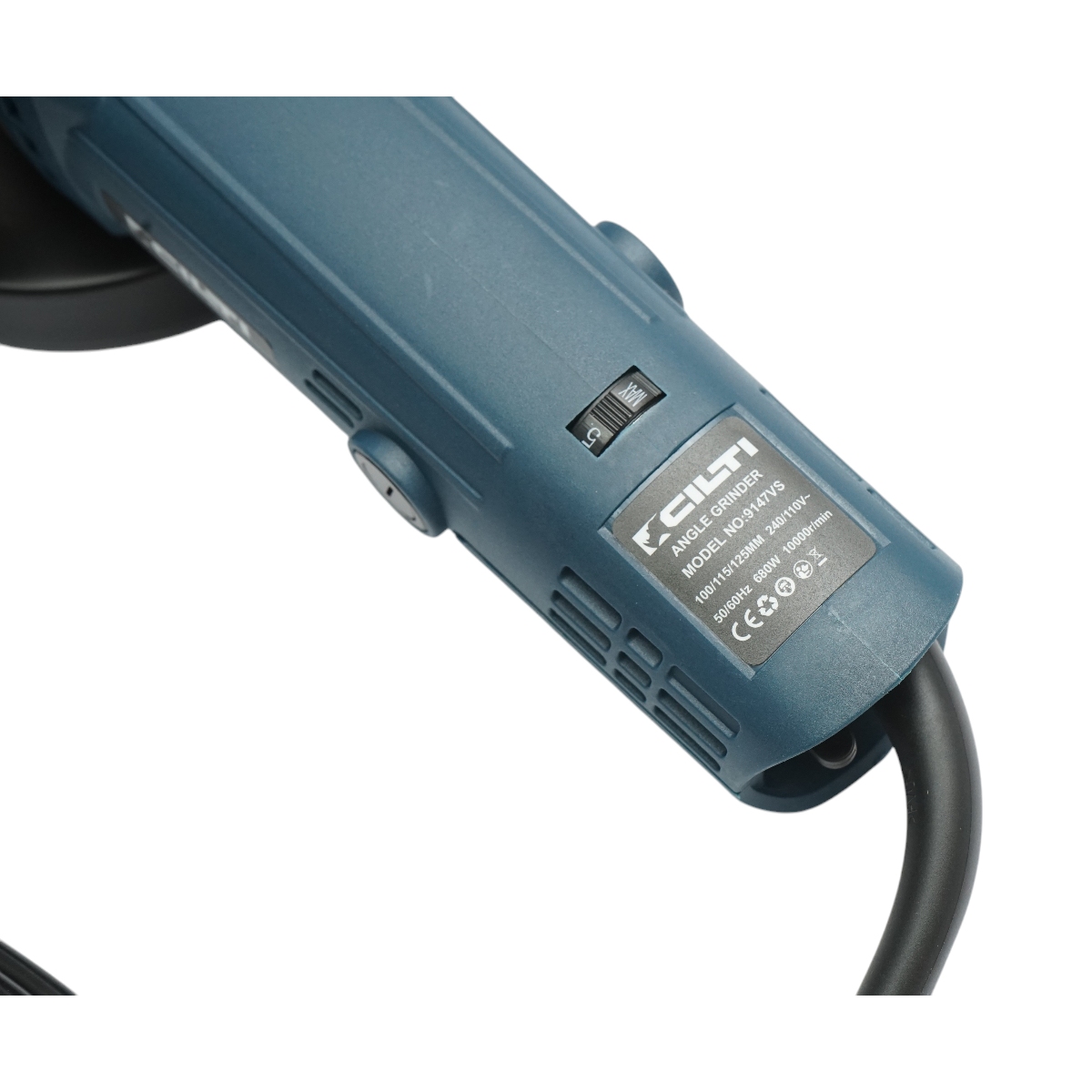 680 W-os hajlékony sarokcsiszoló, 220 V, 100–125 mm-es tárcsa, 5 sebességfokozat, 10 000 fordulat/perc
