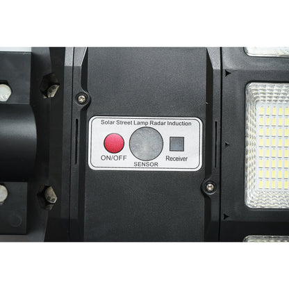 Napelemes LED utcai lámpa 1200W, 6500K, IP65, napelemes mozgásérzékelővel, távirányítóval Breckner Germany