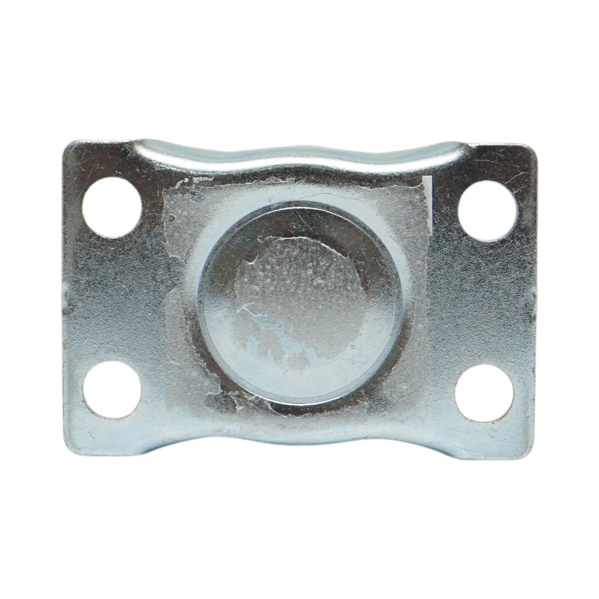 Rögzített kerék 65x23mm fék nélkül, fehér polipropilén, acél lemez 70x44mm 35kg