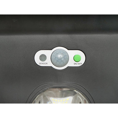 Napelemes LED-es közvilágítási lámpa 150W, 6500K, IP65, napelemmel, mozgásérzékelővel és oszlopra szerelhető Breckner Germany