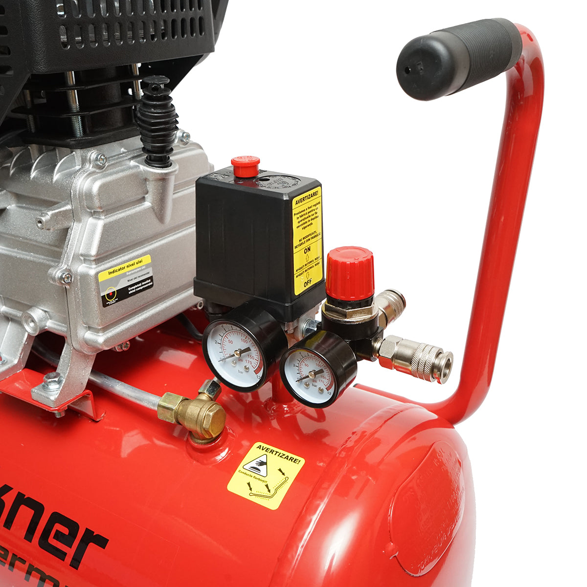 Légkompresszor 50L teljesítmény 1.5kW/2CP maximális nyomás 8 Bar, szívólevegő térfogat 184L Breckner Germany