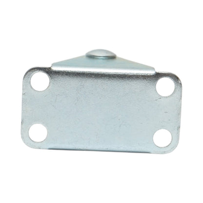 Rögzített kerék 40x17mm fék nélkül, fehér polipropilén, acél lemez 46x24mm 20kg