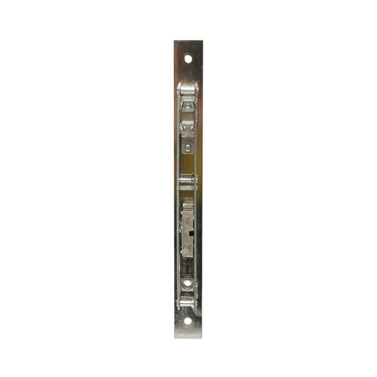 Beépített ajtózár görgővel 38x174mm, előlap 23x240mm, szatén nikkel, csavarok mellékelve