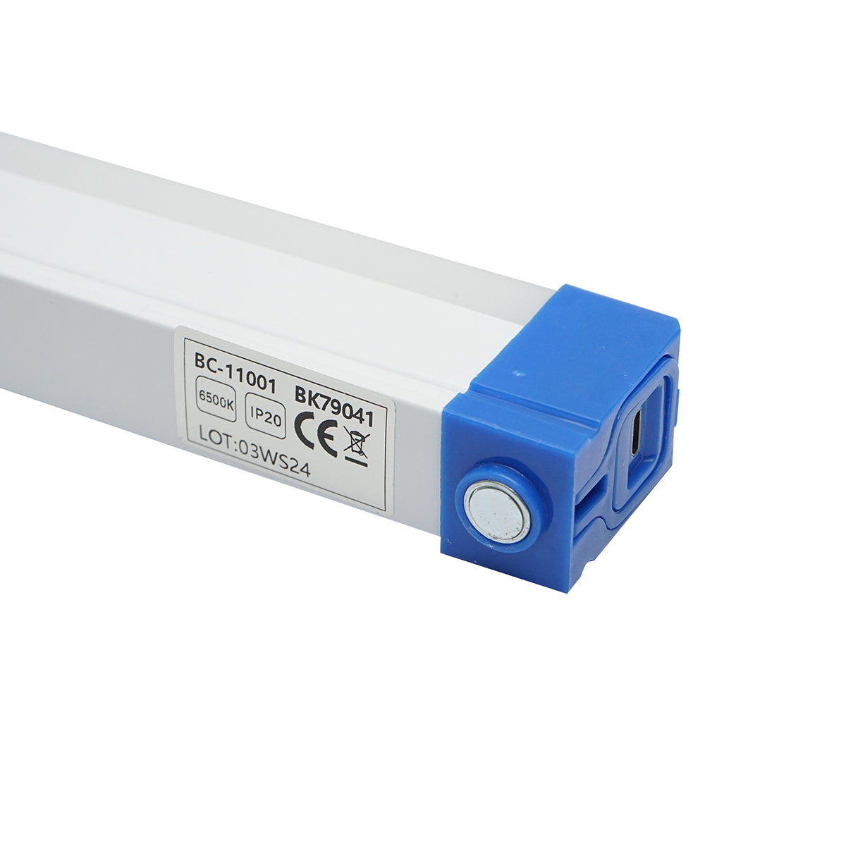 30W, 6500K LED lámpa mágneses markolattal és 1200mAh újratölthető akkumulátorral 170x23x38mm IP20 Breckner Germany