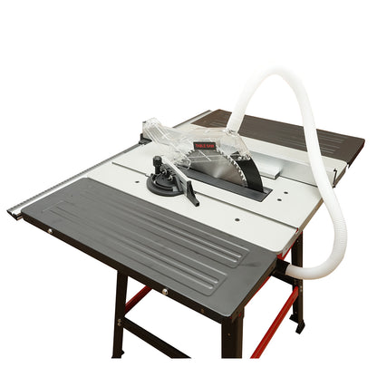 Körfűrész asztallal 1800 W, 220 V, 254 mm-es tárcsa, 0–45° vágási szög, 4500 fordulat/perc, 645 x 940 mm