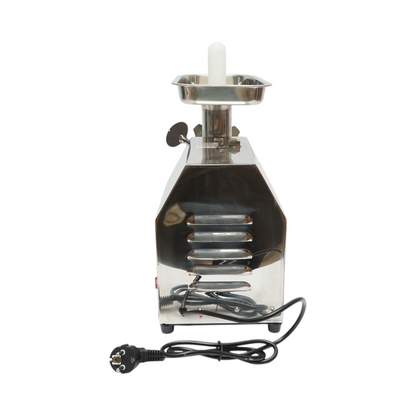 Elektromos húsdaráló rozsdamentes acél + acél 1200W, 220V, 100 kg/h kapacitás, kolbászadapter, 1 szita és 1 kés mellékelve 340x185x365mm