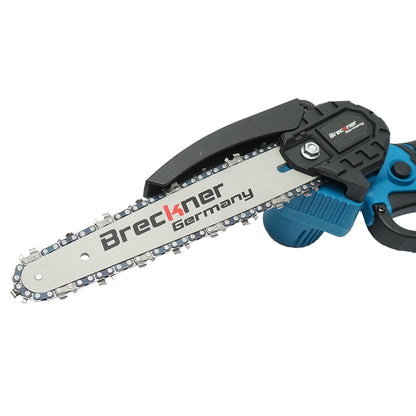Mini elektromos fűrész 700W, 2 Li-ion akkumulátorral 21V/4Ah, 200mm (8 inch) Breckner Germany