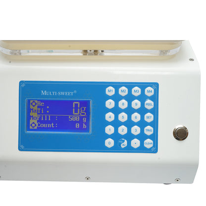 Automata mézadagoló és mérlegelő gép 12V/220V, teljesítmény 2-3 L/min