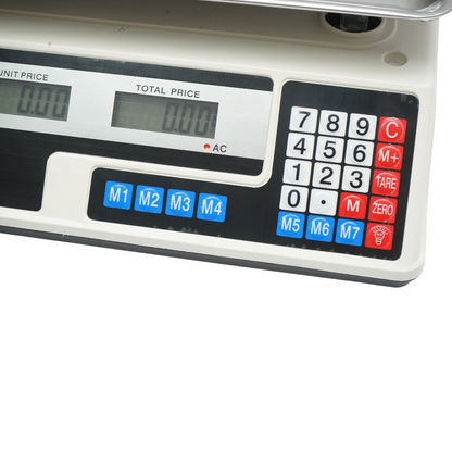 Elektronikus mérleg LCD kijelzővel, 40 kg kapacitással, 4V-os akkumulátorral Breckner Germany