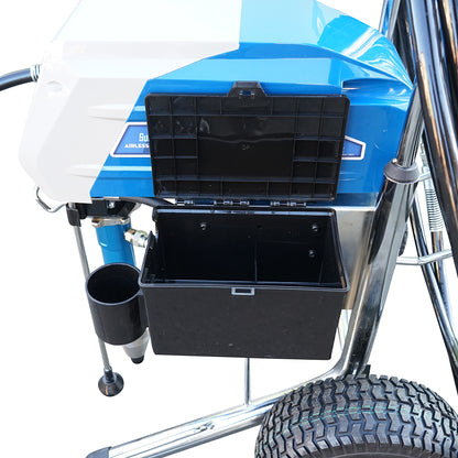 Professzionális airless festékszóró szivattyú dugattyúval és kefe nélküli motorral 4,5 kW, 220 V, 8,5 l/perc áramlás, 517-es fúvóka, maximális nyomás 227 bar M85