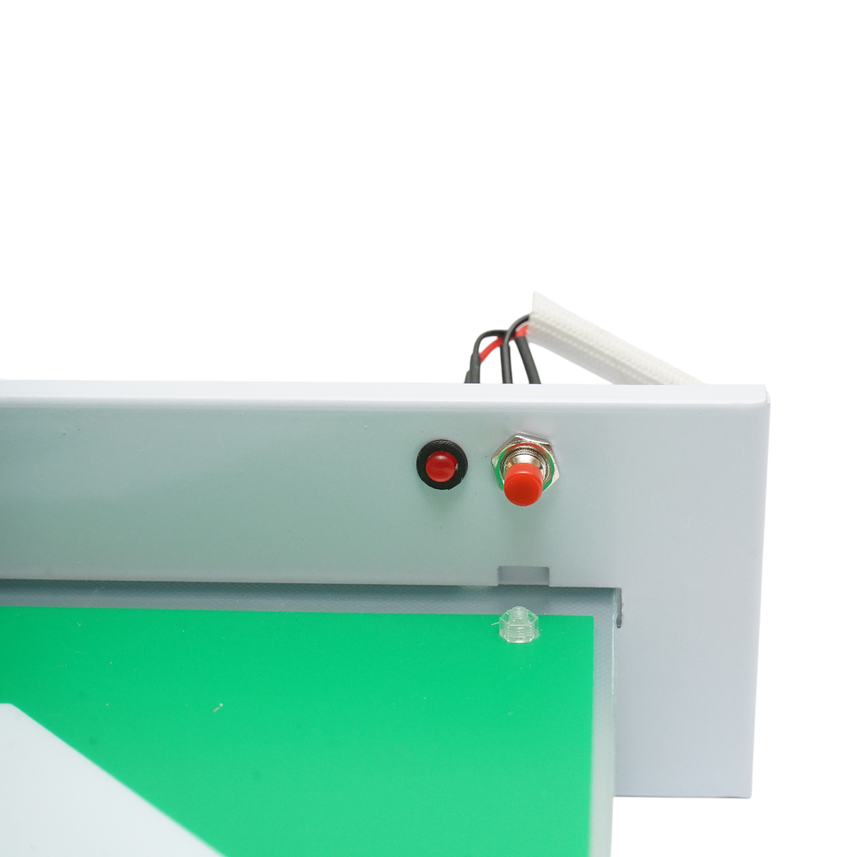 EXIT LED vészjelzés lámpa 220V, 3W, Li-ion 1800mAh akkumulátor, beépített szerelés, 3 órás üzemidő IP20