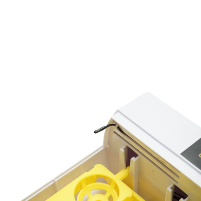 Automatikus keltető 24 tojás 60W, 220V, automatikus forgatással, hőmérséklet-szabályozással, páratartalom-szabályozással, digitális kijelzővel, LED megvilágítású tálcával.