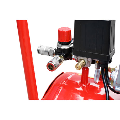 Kompresszor 24L légkompresszor teljesítmény 1.5kW/2CP maximális nyomás 8 Bar, szívólevegő térfogat 184L Breckner Germany