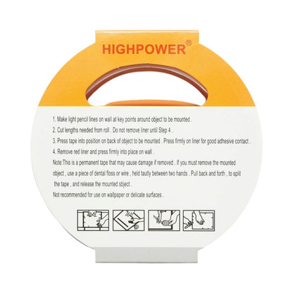 HighPower átlátszó akril kétoldalas ragasztószalag 24mm x 3m