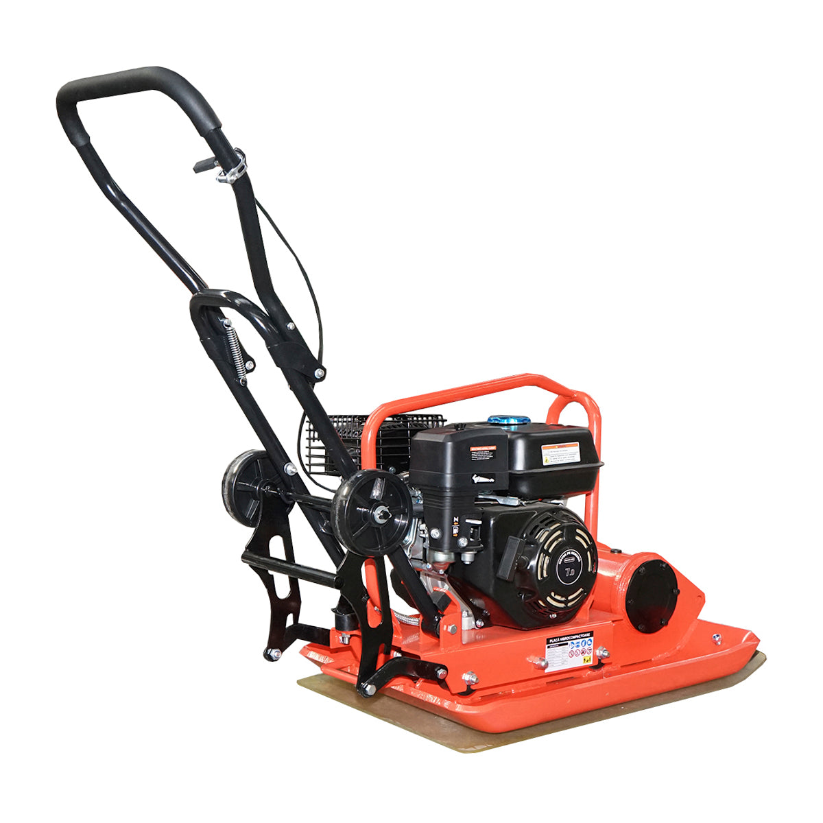 C100-A lemeztömörítő 690x460mm munkaterülettel, standard euro 5 motor, 196CC/6.5CP, 5400 rpm 106Kg Breckner Germany