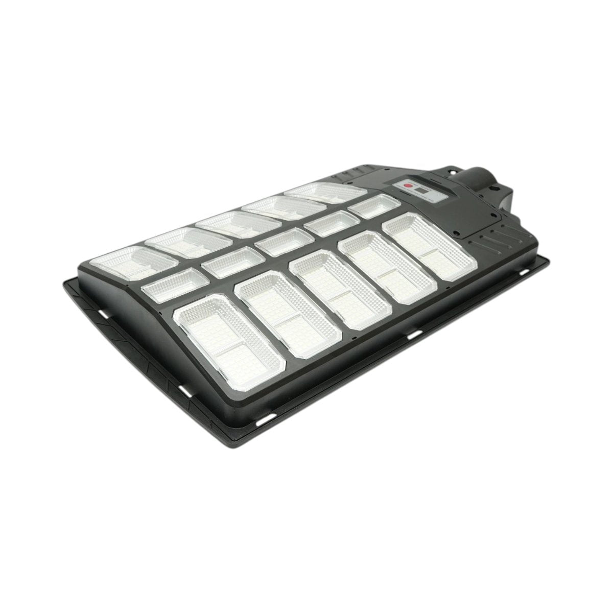 Napelemes LED közvilágítási lámpa 800W 25W-os napelem panellel, 20000mAh akkumulátor, mozgásérzékelő, távirányító, oszlopra szerelhető IP66 Breckner Germany