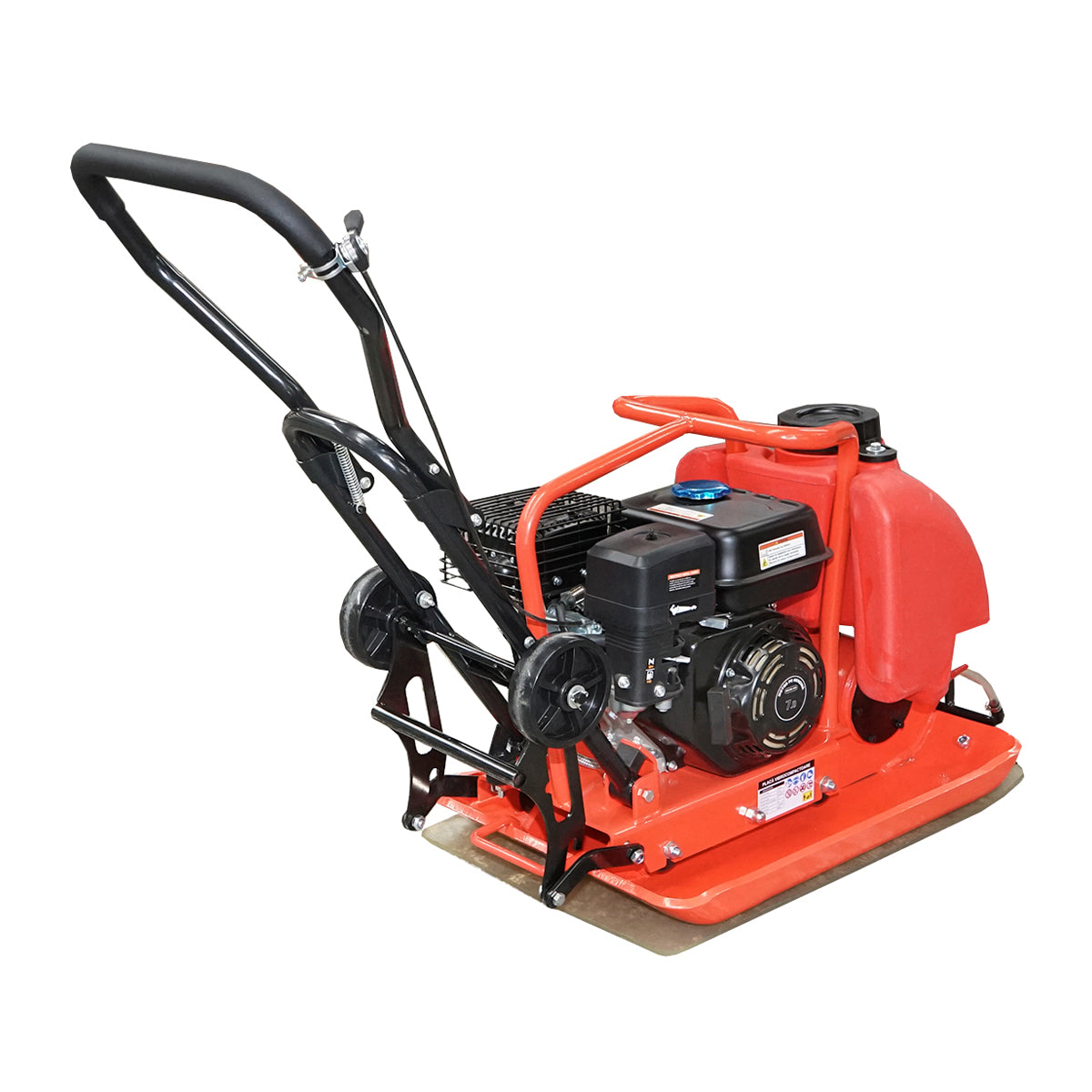 C100-A lemeztömörítő 690x460mm munkaterülettel, standard euro 5 motor, 196CC/6.5CP, 5400 rpm 106Kg víztartállyal Breckner Germany