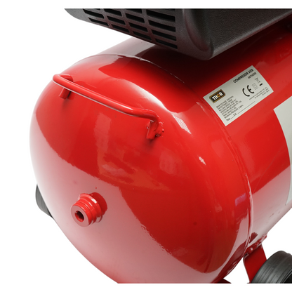 Légkompresszor 50L, motorteljesítmény 1,5KW/2CP, maximális nyomás 8 bar, szívólevegő térfogat 195L THOR