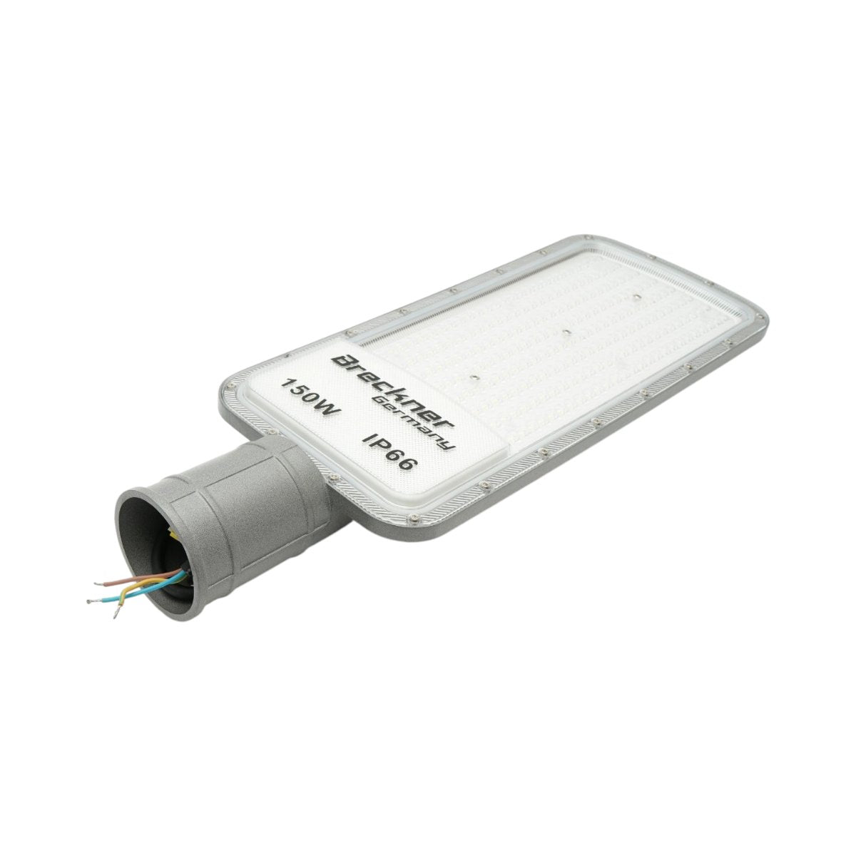 LED közúti világítólámpa 150W, 100-265V, 6500K, 16500lm oszlopra szerelhető 485x170x25mm IP66 Breckner Germany
