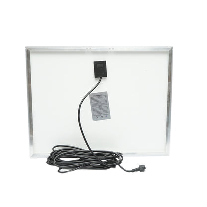 LED lámpa 1300lm, 6500K 25W napelem panellel, LiFePO4 3.2V/15Ah akkumulátor, mozgásérzékelő és távirányító IP66 Breckner Germany