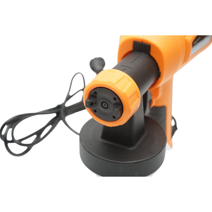 Elektromos festékpisztoly 550W, 220V, 800 ml/min teljesítmény, 800ml alsó tartály, 3 fúvóka tartozék