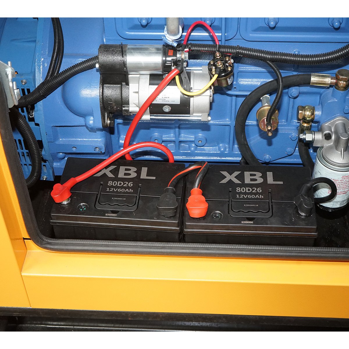 Háromfázisú hangszigetelt elektromos generátor 50KVA, 230/400V, Ricardo 56kW ZH4105ZD Breckner Germany dízelmotor