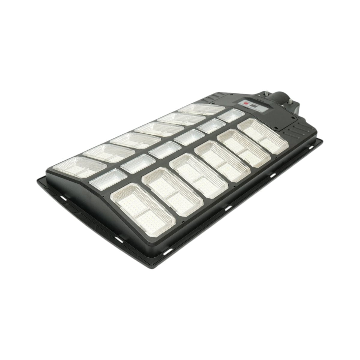 Napelemes LED közvilágítási lámpa 1000W 30W-os napelem panellel, 25000mAh akkumulátor, mozgásérzékelő, távirányító, oszlopra szerelhető IP66 Breckner Germany