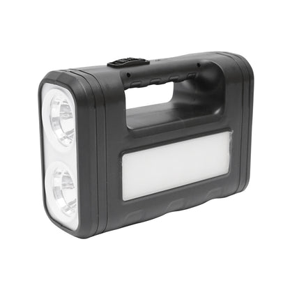 Hordozható LED világító készlet 3 izzóval / reflektorral, napelemmel és 6V, 4.5Ah akkumulátorral halászathoz, kempingezéshez GD-8017
