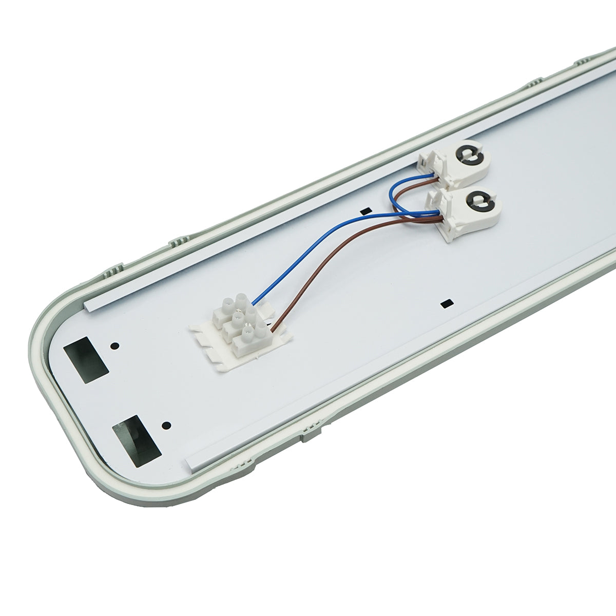 Világítótest LED fénycső 2x58W, 220V, 1560x130x90mm IP65 Breckner Germany