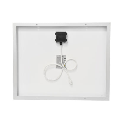 Napelem szett 50W monokristályos fotovoltaikus napelem 670x540x30mm 12-24V foglalat öngyújtó 4 izzóval 9W Breckner Germany