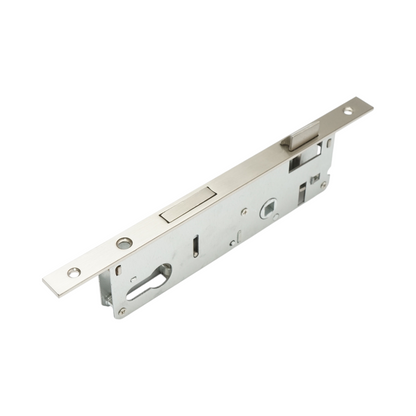 Beépített ajtózár nyelvvel 48x174mm, előlap 16x240mm, szatén nikkel, csavarok mellékelve