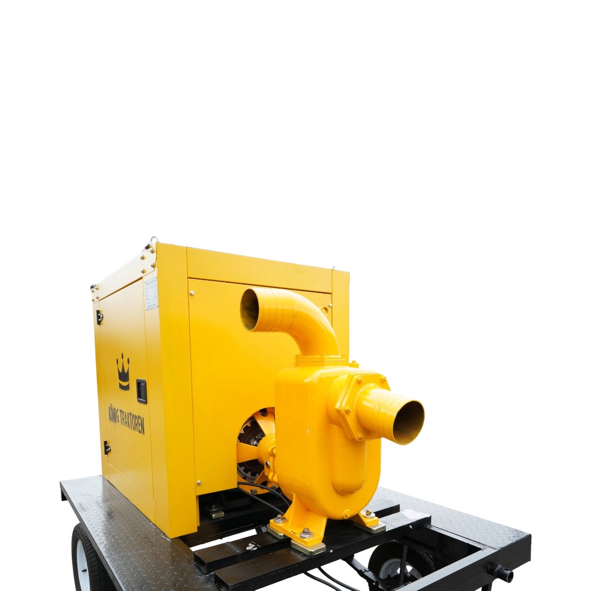 Motopompa agricola diesel pentru ape murdare 39CP, 6 toli autoamorsanta, debit 200 m3/h pe remorca tractabila KONIG TRAKTOREN