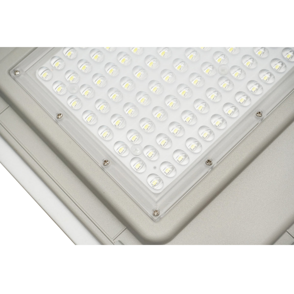 Napelemes LED-es közvilágítási lámpa 180W, 6500K, IP65, napelemmel, mozgásérzékelővel és oszlopra szerelhető Breckner Germany