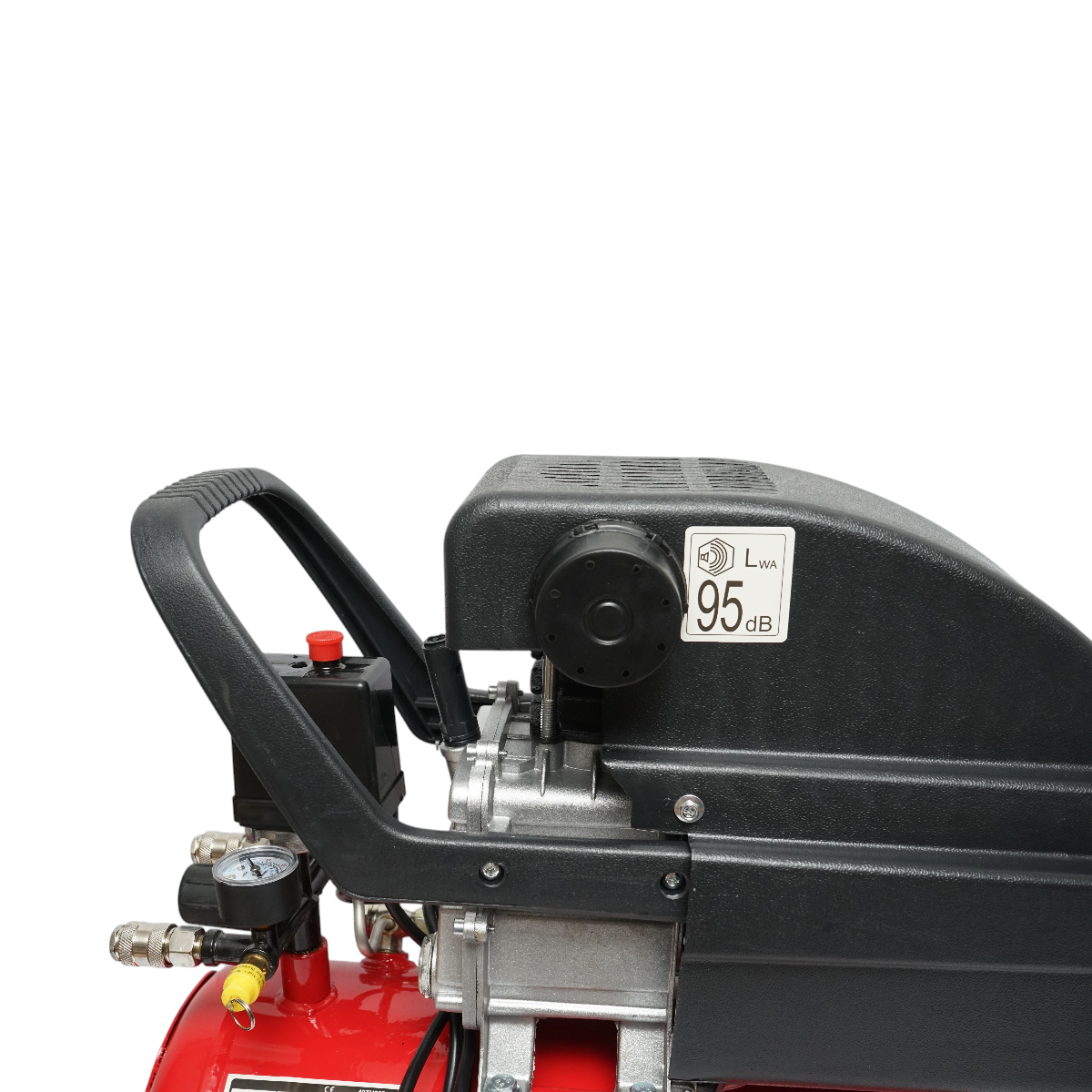 Légkompresszor 24L, motorteljesítmény 1,5KW/2CP, maximális nyomás 8 bar, szívólevegő térfogat 195L THOR