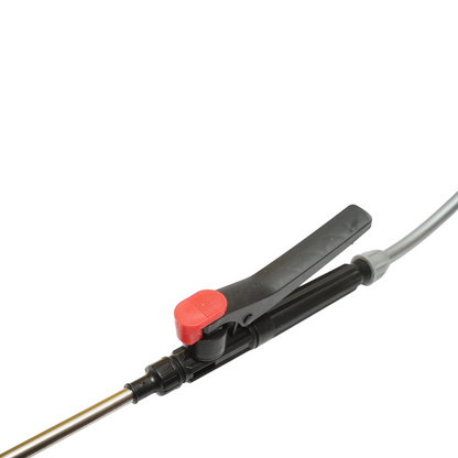 Háti permetező, 2 az 1-ben kézi és elektromos, Vermorel permetező, 18 literes tartály, 12V 8Ah akkumulátor, 3,1 l/perc áramlási sebesség Breckner Germany