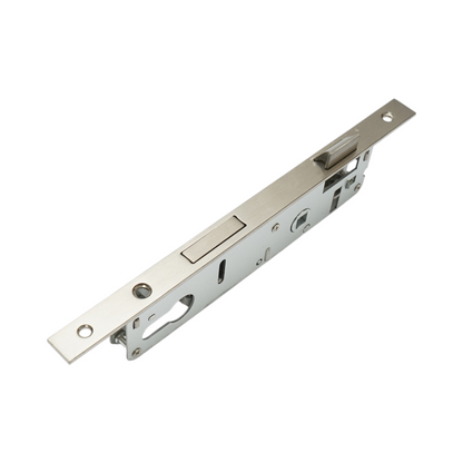 Beépített ajtózár nyelvvel 38x174mm, előlap 16x240mm, szatén nikkel, csavarok mellékelve
