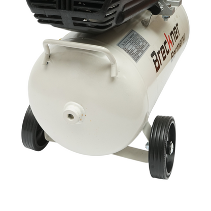 24 literes légkompresszor, motor teljesítménye 1,5 kW/2 LE, maximális nyomás 8 bar, levegőbeömlési térfogat 184 l/perc Breckner Germany