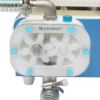 Automata mézadagoló és mérlegelő gép 12V/220V, teljesítmény 2-3 L/min