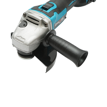 Sarokcsiszoló akkumulátorral 21V, 4Ah Li-ion, 125mm korong, brushless motor, LED projektor tartozékkal Breckner Germany
