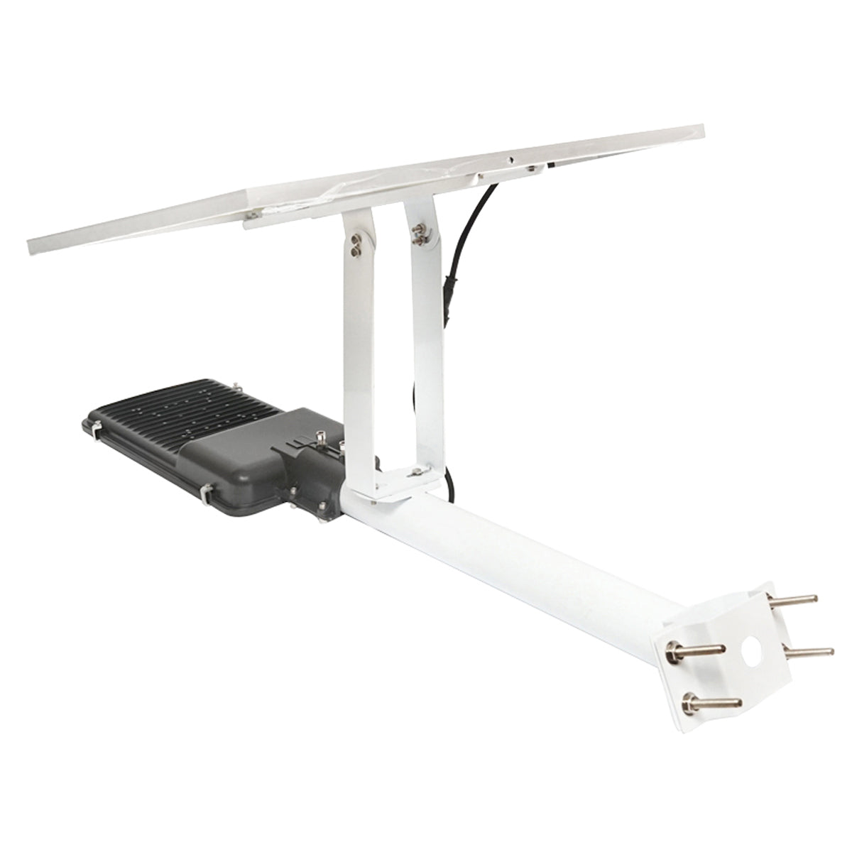 Napelemes LED lámpa 300W 28W-os napelemmel, LiFePO4 akkumulátor 3,2V/40Ah, 6000-8000K, mozgásérzékelő, távirányító IP65 Breckner Germany