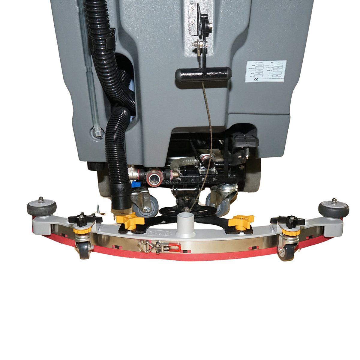 Ipari padlótisztító gép 24V/100Ah, 500W, kefe 510mm, vízlecsapó 850mm, termelékenység 2000 m²/h