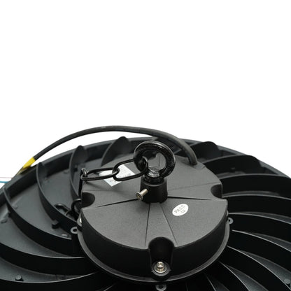 Ipari LED UFO High-Bay lámpa 200W, 100-265V, 6500K, 40000lm csarnokokhoz, raktárakhoz 375x50mm IP65 Breckner Germany