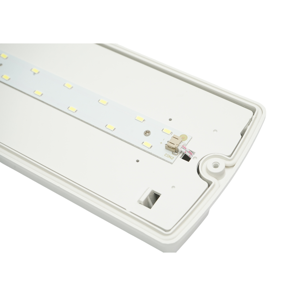 EXIT HIDRANT LED jelzőlámpa 220V, 8W, 1200mAh akkumulátor, 3 órás üzemidő, felületre szerelhető, 4 piktogram tartozék IP65