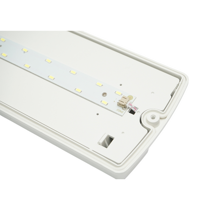 EXIT HIDRANT LED jelzőlámpa 220V, 8W, 1200mAh akkumulátor, 3 órás üzemidő, felületre szerelhető, 4 piktogram tartozék IP65